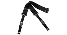 2 Inch Nylon ClipLock Guitar Strap Black Extra Short