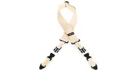 Cotton ClipLock Guitar Strap Natural Extra Short