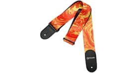 Steve Vai Print - Orange Universe Guitar Strap