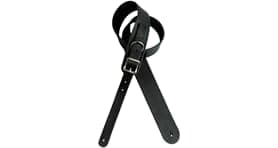 Custom Italian Leather Guitar Strap with Buckle Medium