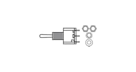 DPDT Mini Switch - 3 Position (On/On/On)