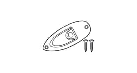 Strat Replacement Jackplate Gold