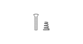 Vintage-Style Single-coil Mounting Hardware Kit Gold
