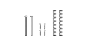 Humbucking Mounting Hardware Kit - Neck Position Gold
