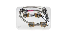 Les Paul Wiring Harness with Straight Toggle Switch and 500k Long Shaft Pots