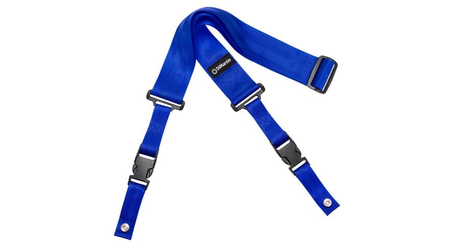2 Inch Nylon ClipLock Guitar Strap Blue