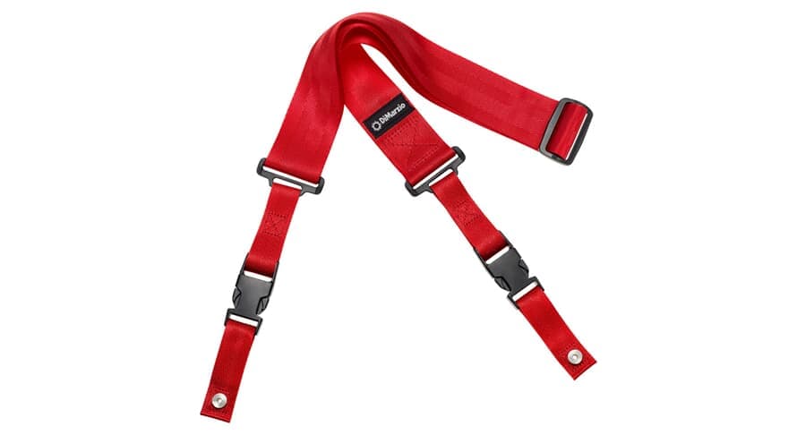 2 Inch Nylon ClipLock Guitar Strap Red