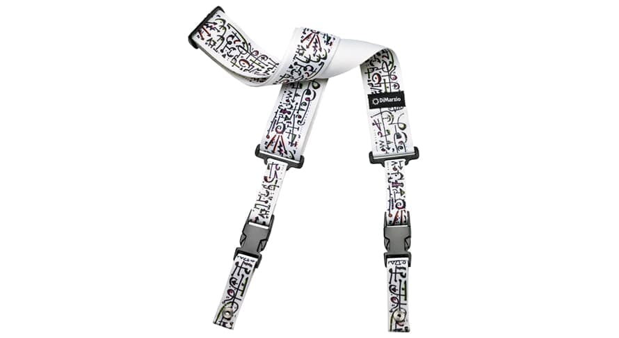 Steve Vai ClipLock - Art Guitar Strap White