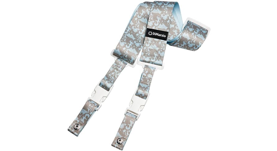Steve Vai ClipLock - UtoPIA Blue & Silver Guitar Strap