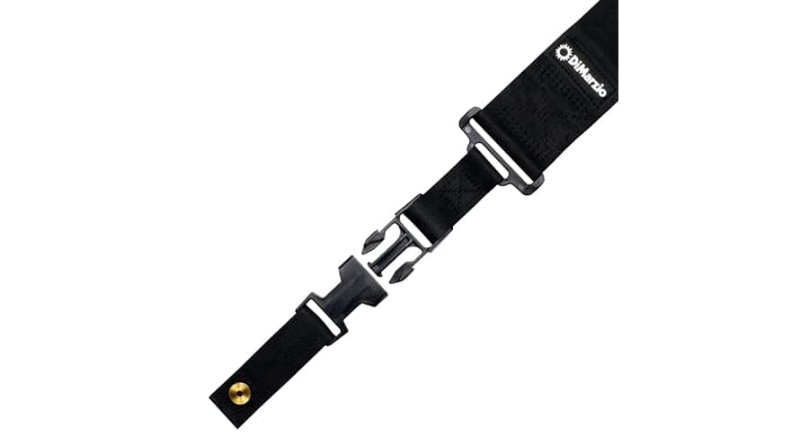Elastic ClipLock Guitar Strap Black Elastic