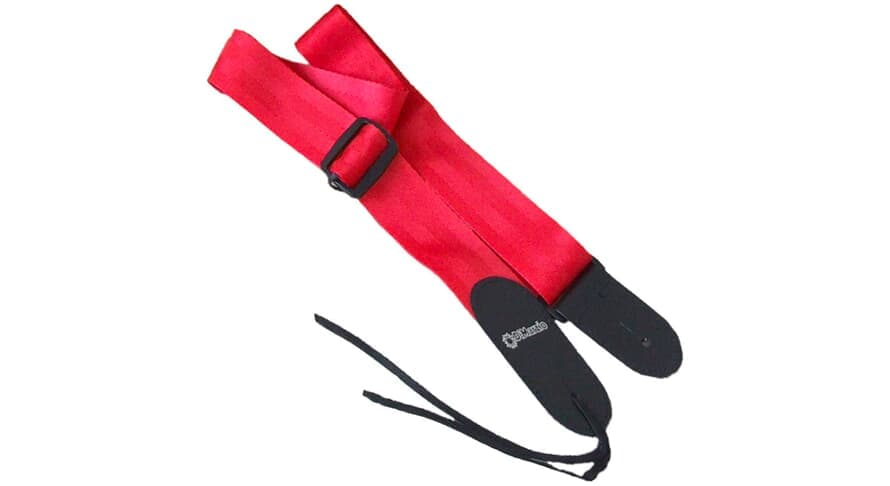Nylon Seatbelt Guitar Strap Red