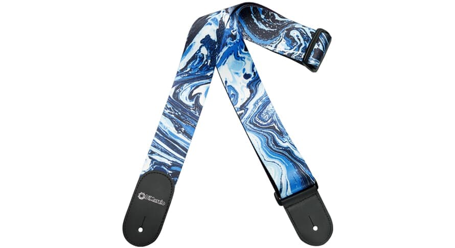 Steve Vai Print - Blue Universe Guitar Strap