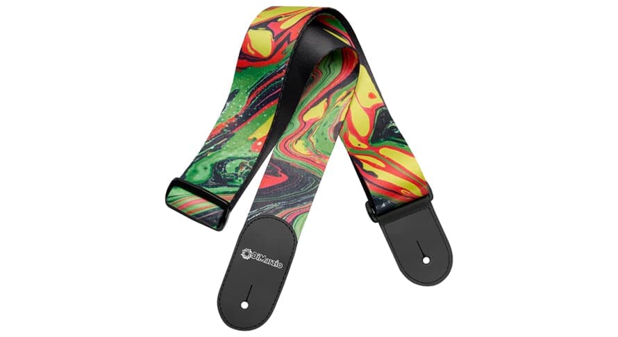Steve Vai Print - Green Universe Guitar Strap