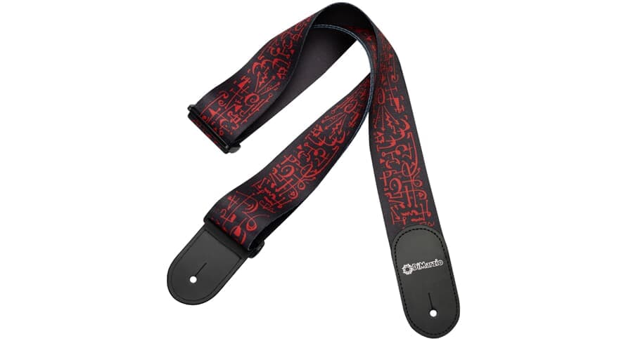 Steve Vai Print - Art Guitar Strap Black