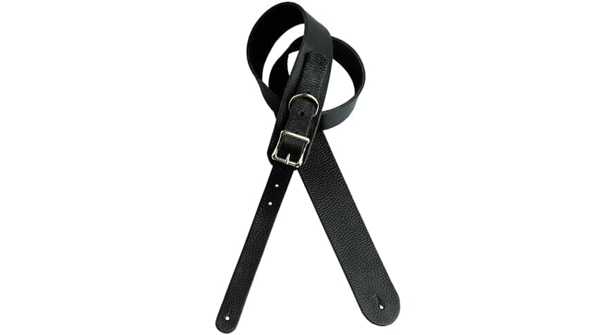 Custom Italian Leather Guitar Strap with Buckle Medium
