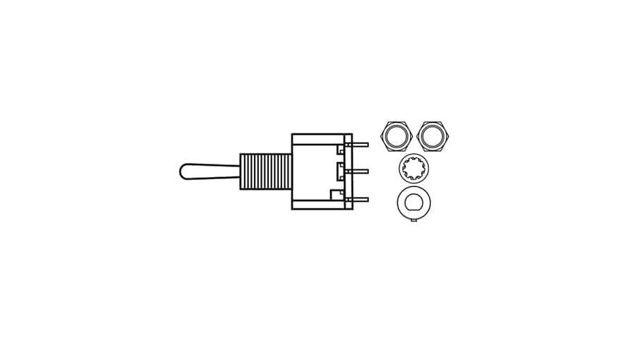 DPDT Mini Switch - 3 Position (On/On/On)