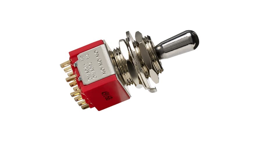 4PDT Pickup Selector Switch - 3 Position (On/On/On)