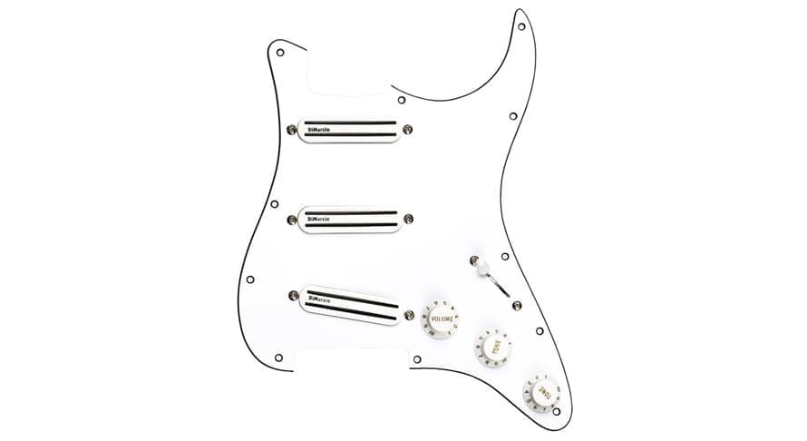 High Power Strat Replacement Pickguard - White