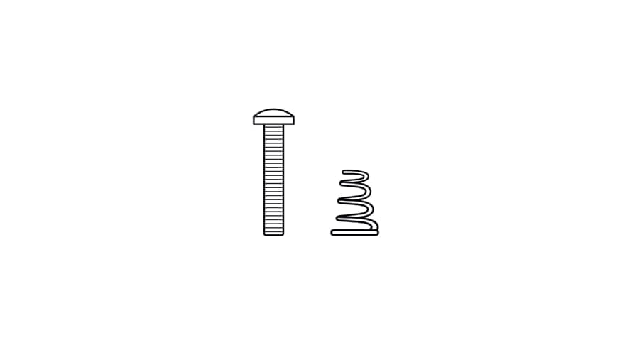 Single-coil Mounting Hardware Kit Black