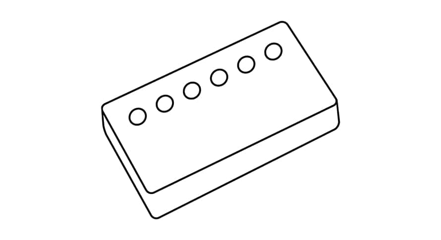 Humbucking Pickup Cover Unplated